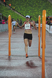 schnellste Frau: Christine Fiedler in 0:24:11,6 (Foto: Ingrid Grossmann)